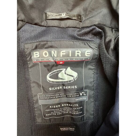Mens Bonfire Jacket Silver Series Waterproof Breathable Snowboard Jacket Size M - Picture 5 of 5
